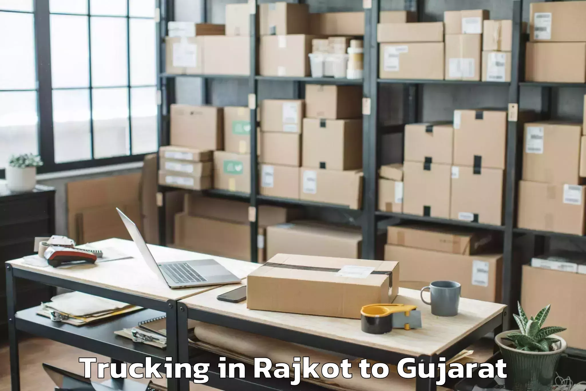 Hassle-Free Rajkot to Lakhatar Trucking